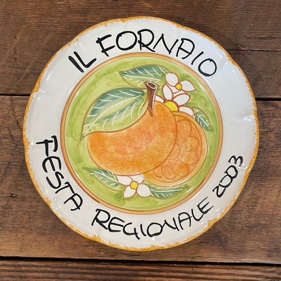 IL FORNAIO FESTA REGIONALE 2003 ITALIAN COLLECTIBLE PLATE - Picture 2 of 5